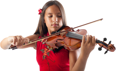 Girl playing violin
